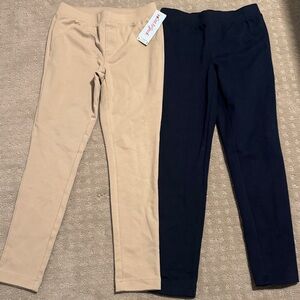 Cat & Jack Beige and Navy Kids Ponte pants